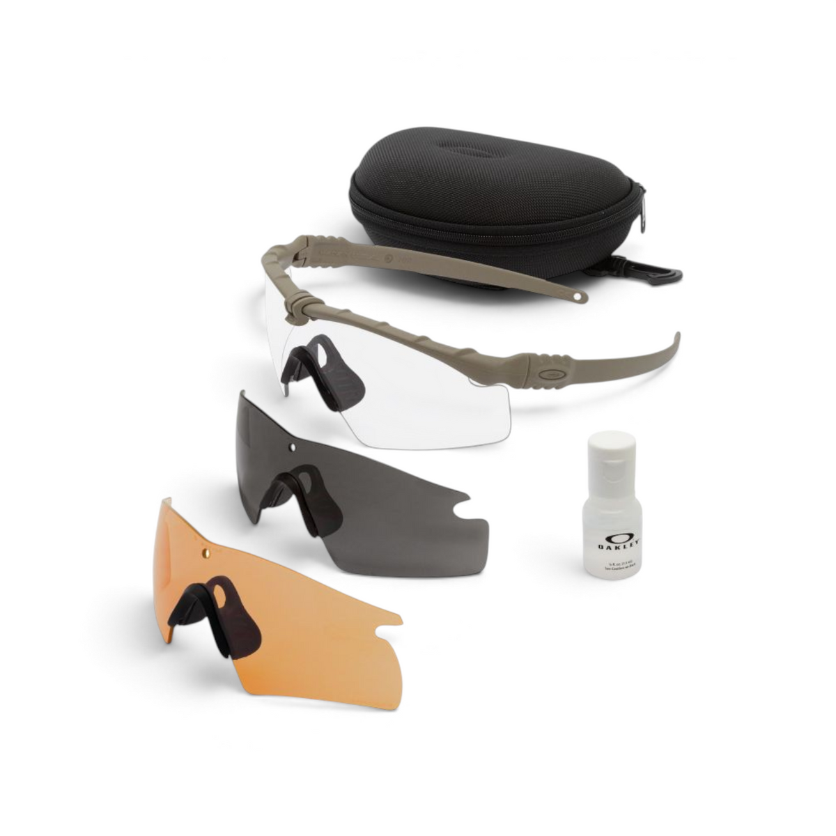 Adversary Force Oakley SI Ballistic M-Frame 3.0 tactical eyewear set with three interchangeable lenses and hard case