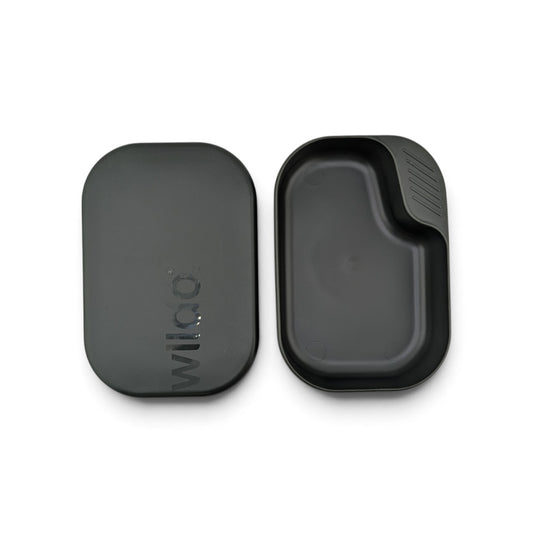 Adversary Force Wildo Camp-A-Box 2-piece black BPA-free polypropylene camping mess kit with lid and plate