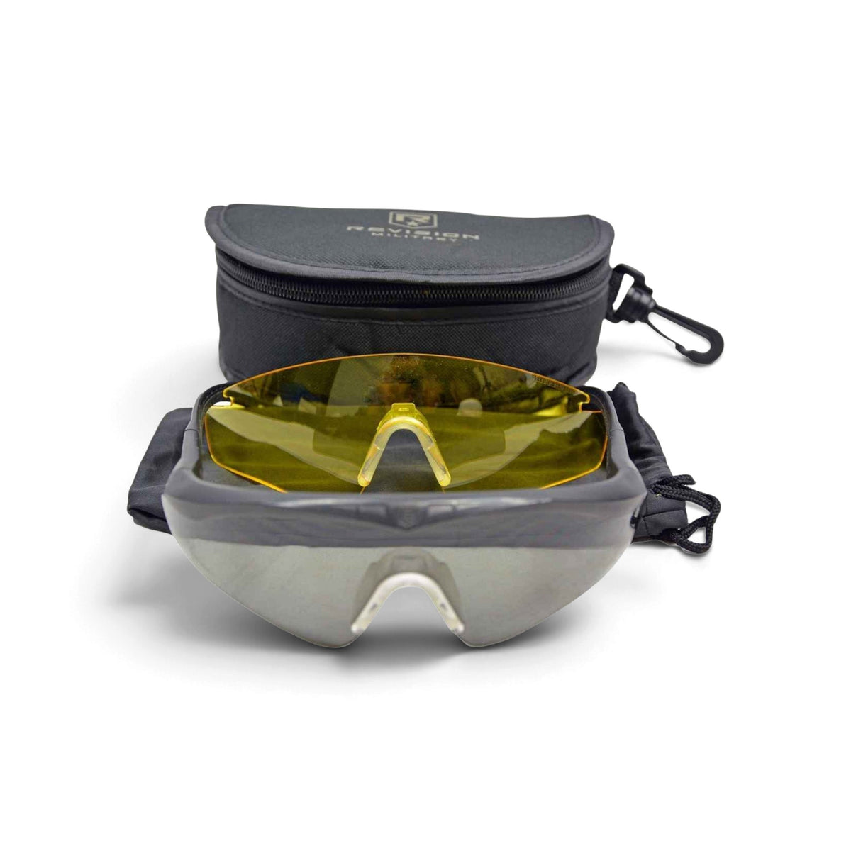 Adversary Force Revision® Sawfly protective eyewear in black with interchangeable lenses and hard case