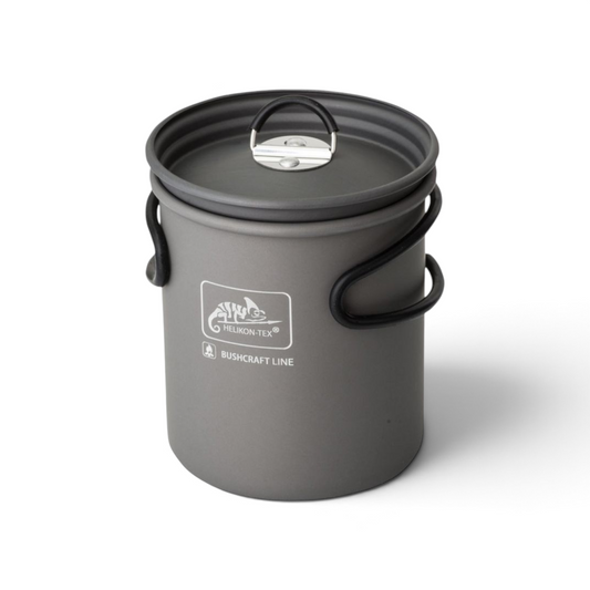 Adversary Force Helikon-Tex 850ml hard-anodized aluminium camp cup with lid and folding butterfly handles