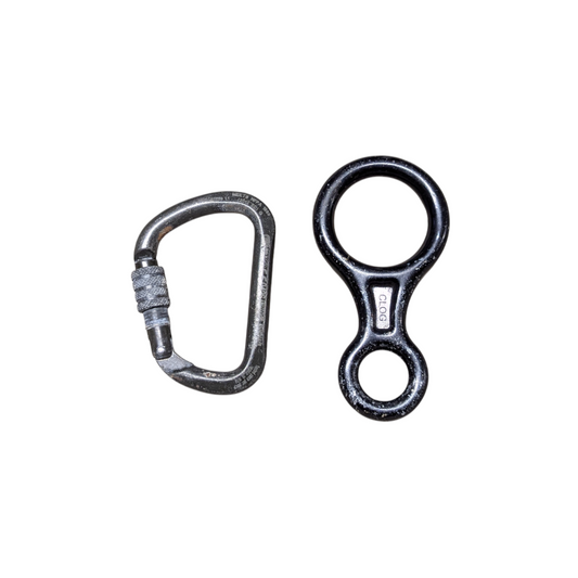 Karabiner, Kong large + Abseilachter