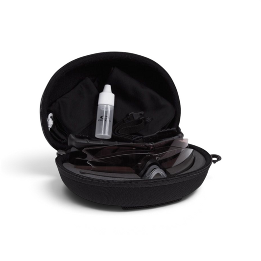 Adversary Force Oakley SI Ballistic M-Frame 3.0 tactical glasses with Prizm lenses in a protective carrying case