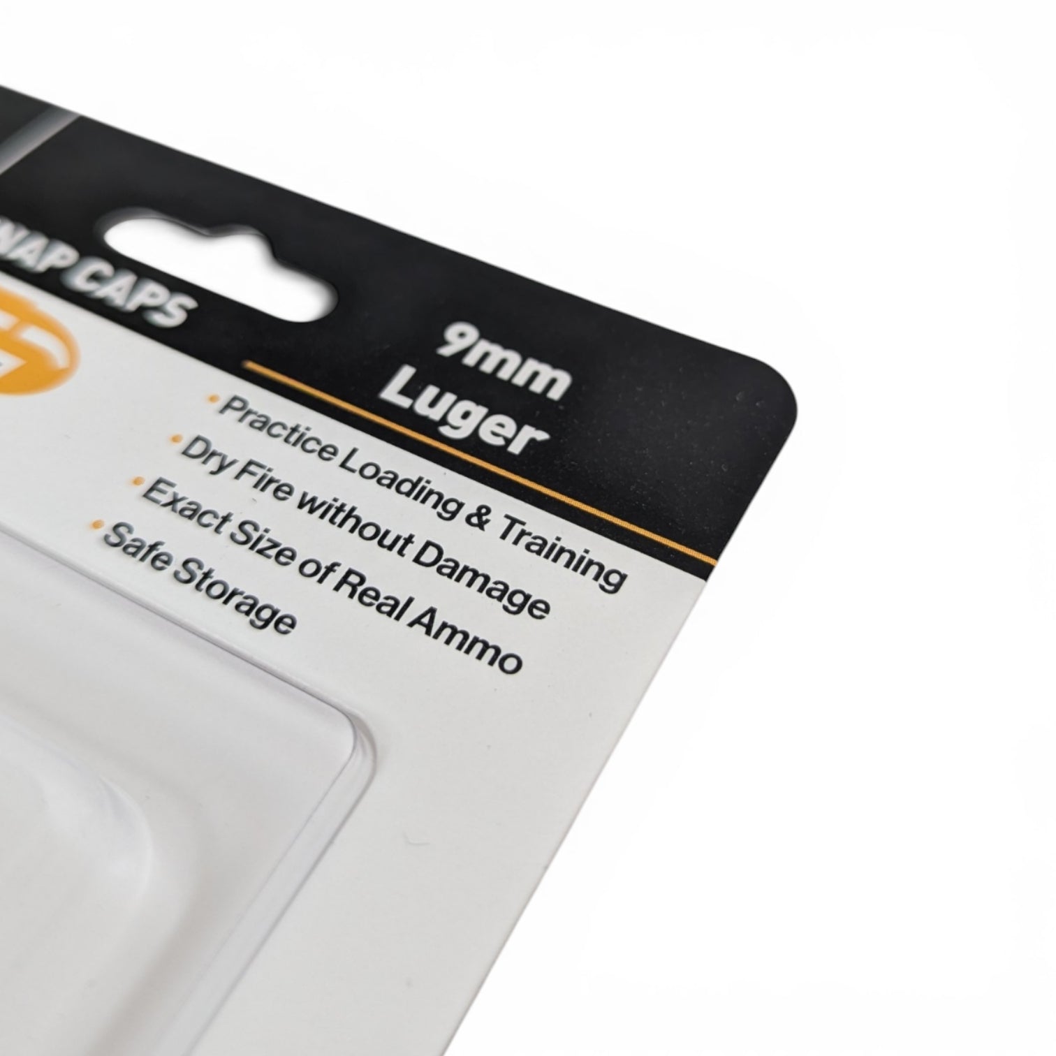 Adversary Force A-Zoom 9mm Luger snap caps packaging for dry fire training and safe practice