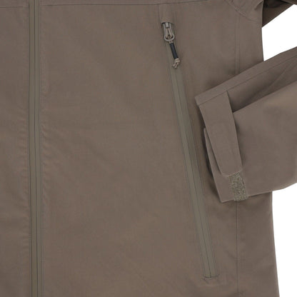 Adversary Force AB Waterproof Jacket Alpha in RAL7013 mit wasserdichtem Reißverschluss und verstellbarem Ärmelabschluss