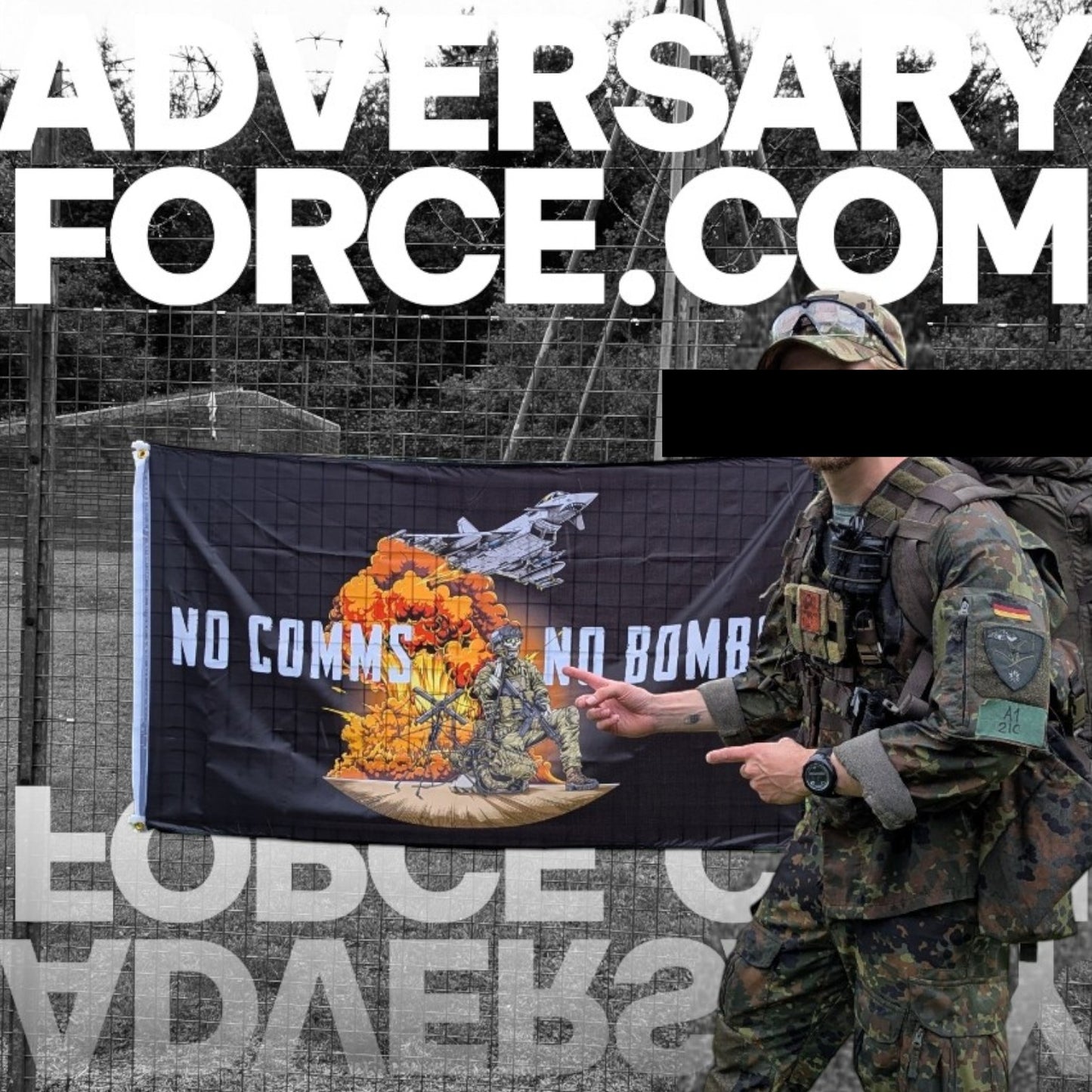 Adversary Force AF Hunting Flexfit Kappe in Multicam, 98% Baumwolle, 2% Elasthan, mit gestickten Ösen.
