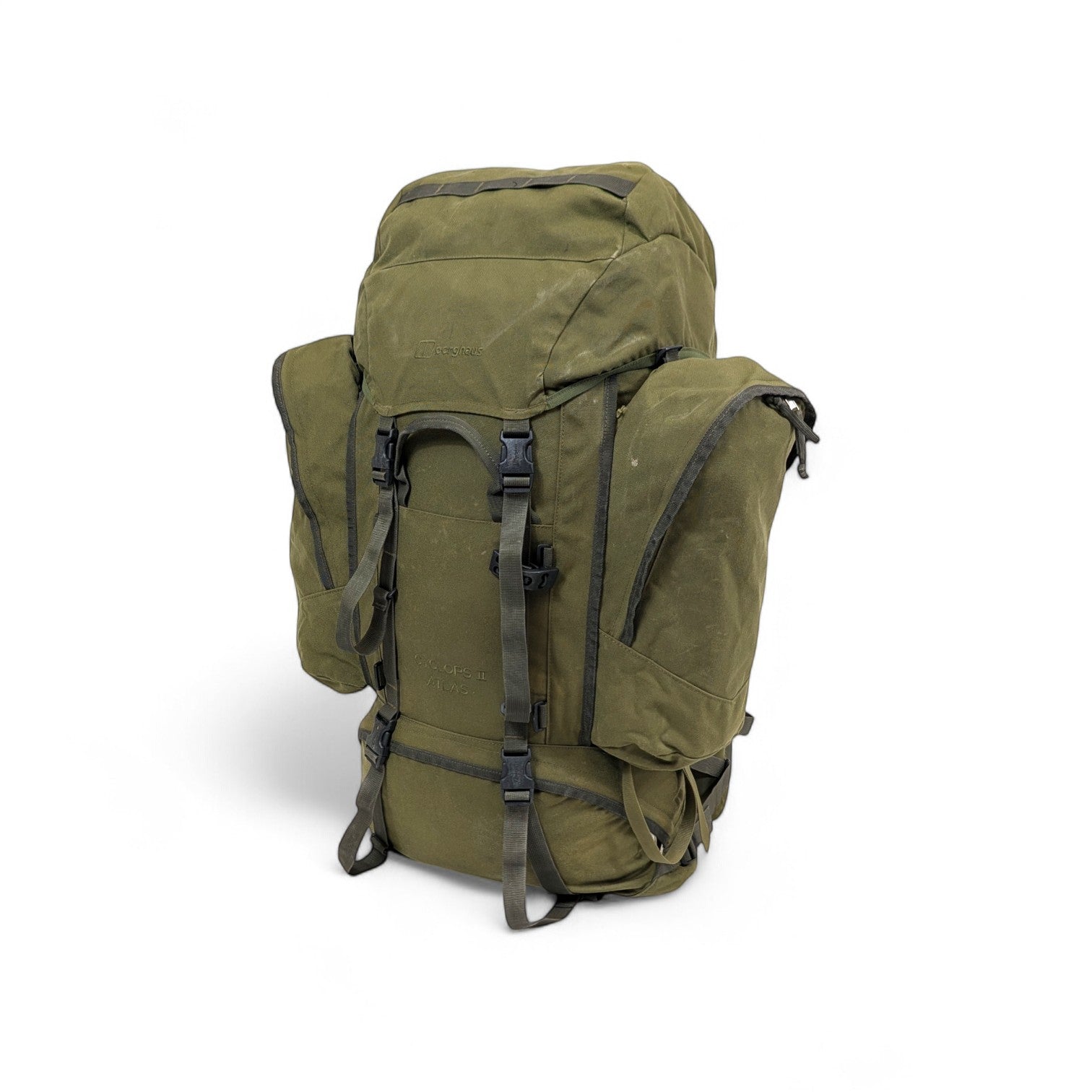 Adversary Force Berghaus Cyclops 2 BW Einsatzrucksack in Oliv aus robustem Nylon mit großem Hauptfach und Seitentaschen