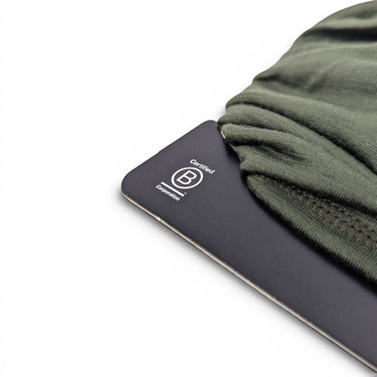 Adversary Force BUFF Merino Lightweight Multifunktionstuch in Olivgrün aus weicher Merinowolle mit B-Corp-Zertifizierung