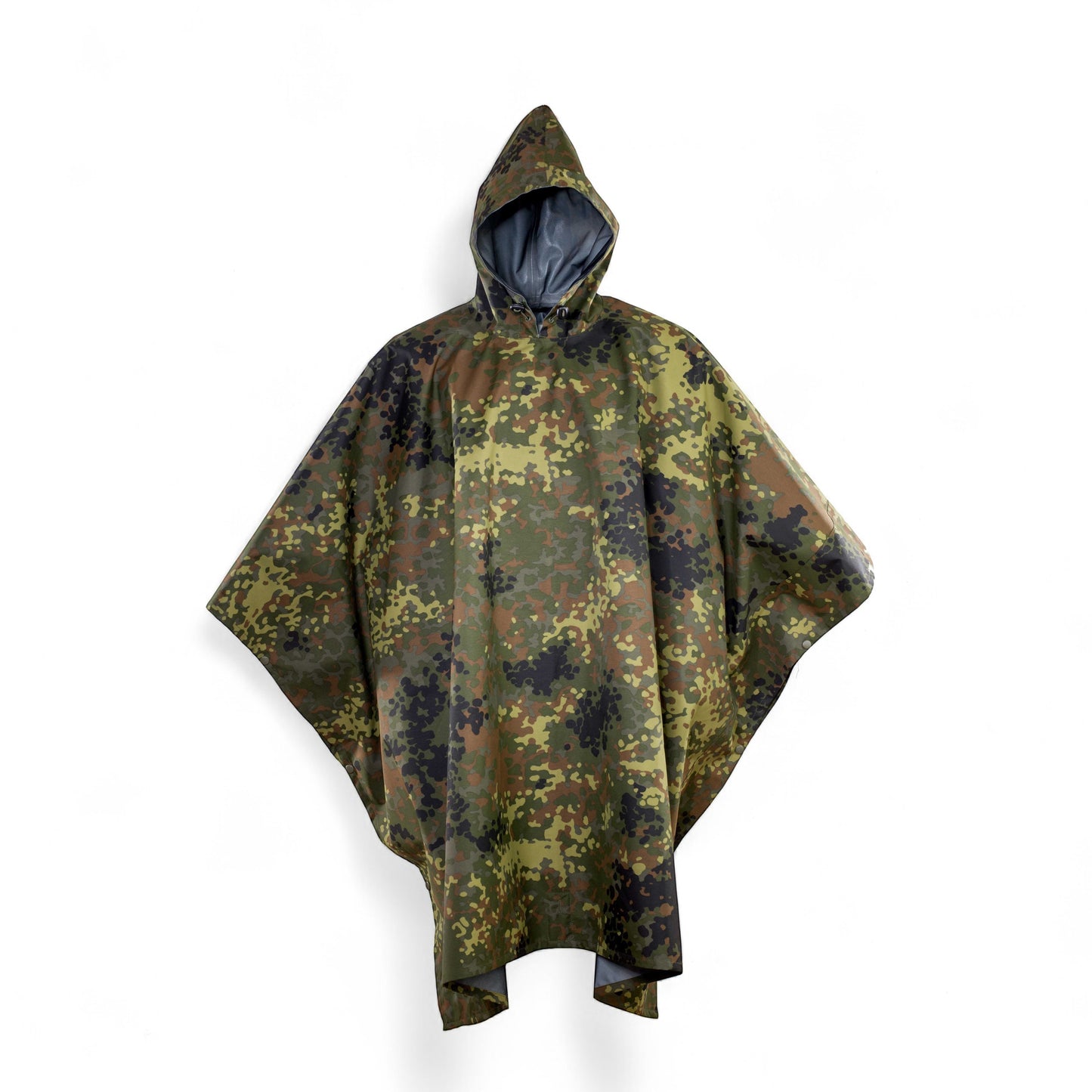 Adversary Force BW Regenponcho in Flecktarn mit IRR-Beschichtung, wasserdichtes 3-Lagen-Laminat für taktische Einsätze