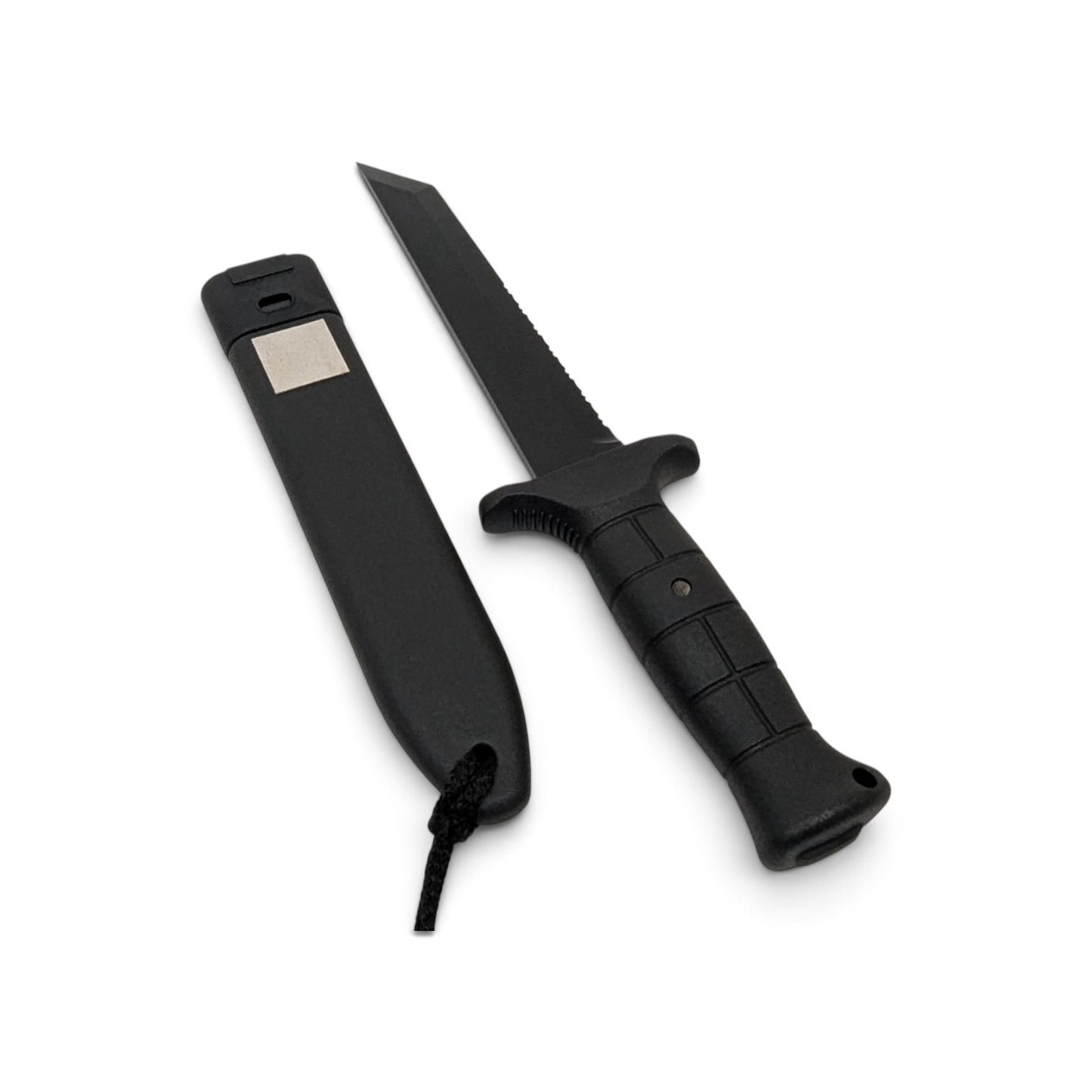 Adversary Force Eickhorn BW KM2K-Tanto combat knife with black tanto blade and matching tactical sheath