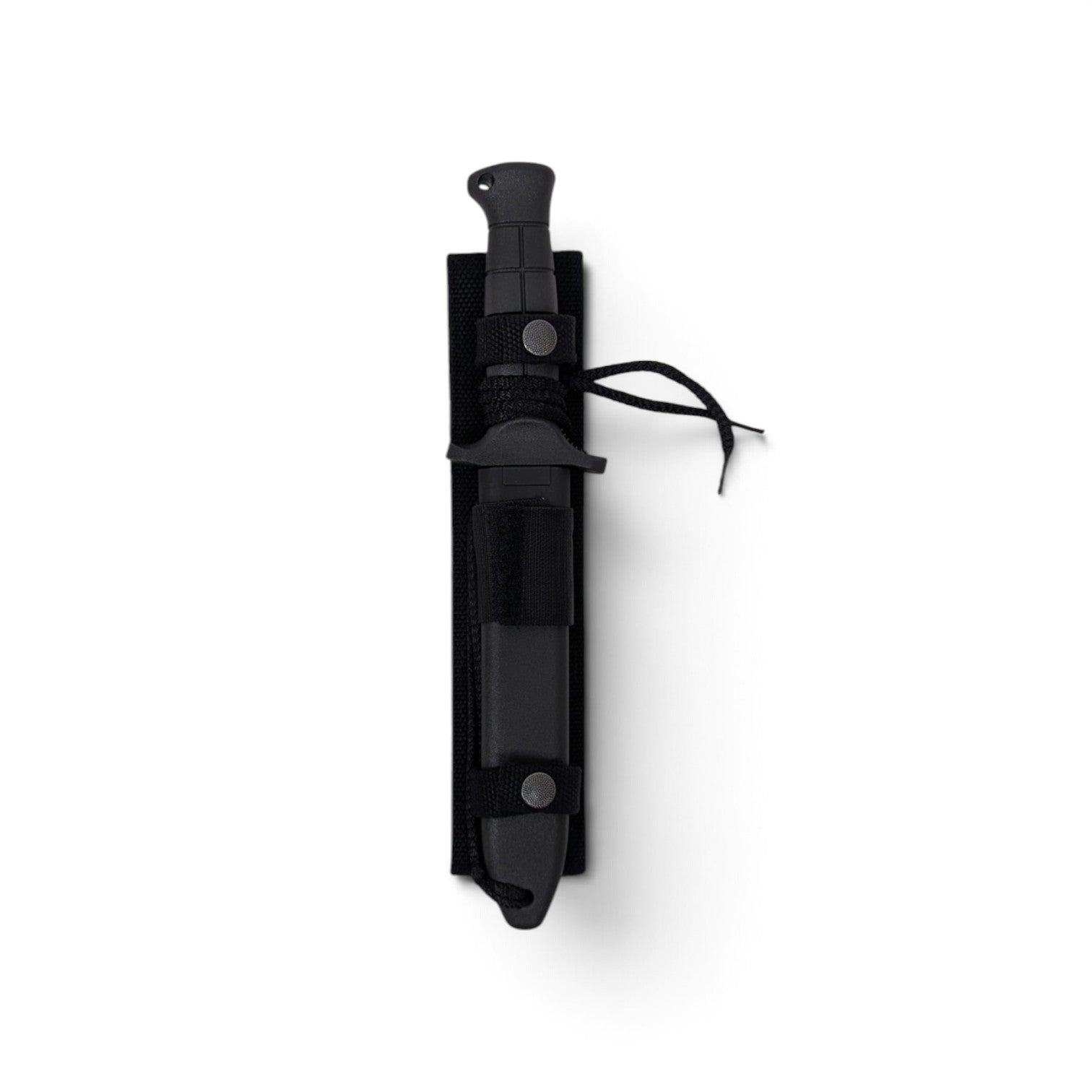 Adversary Force Eickhorn BW KM2K-Tanto combat knife in black sheath with MOLLE-compatible tactical mounting system