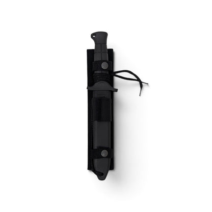 Adversary Force Eickhorn BW KM2K-Tanto combat knife in black sheath with MOLLE-compatible tactical mounting system