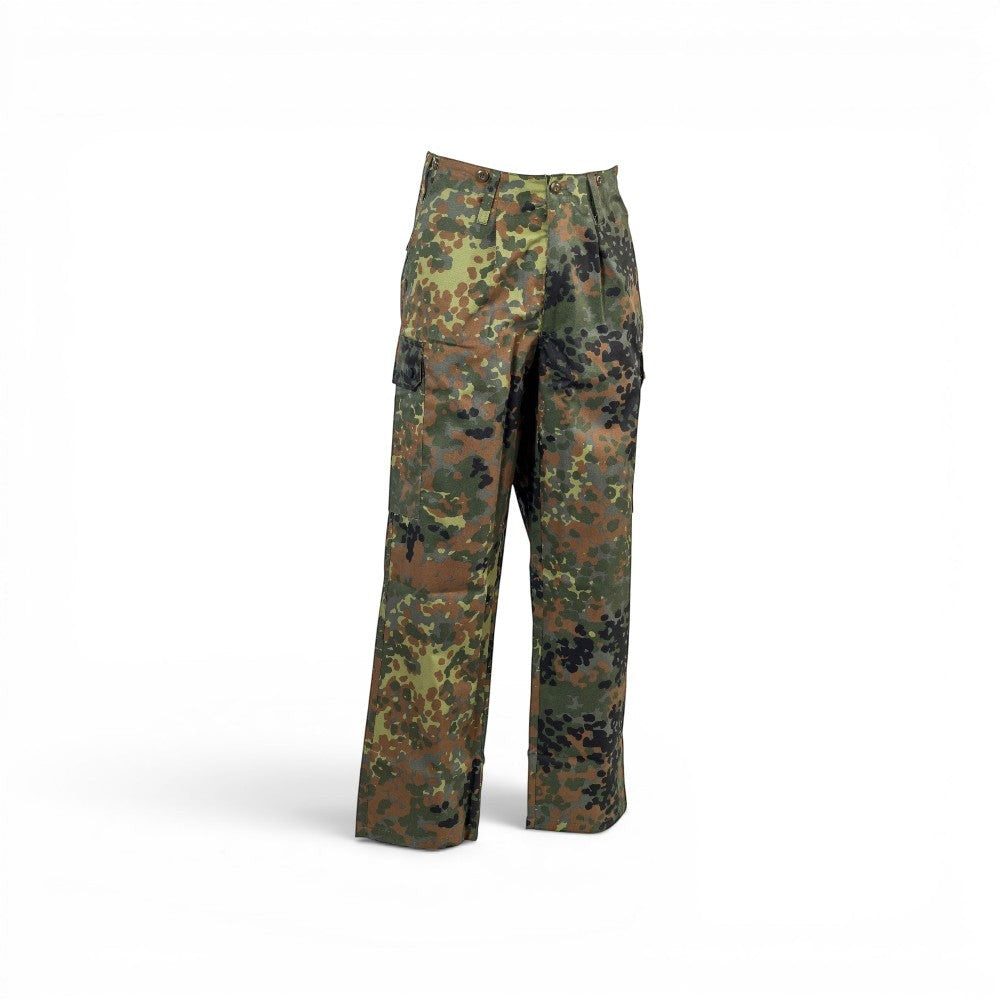 Adversary Force surplus German military field trousers in Flecktarn camouflage with vector protection