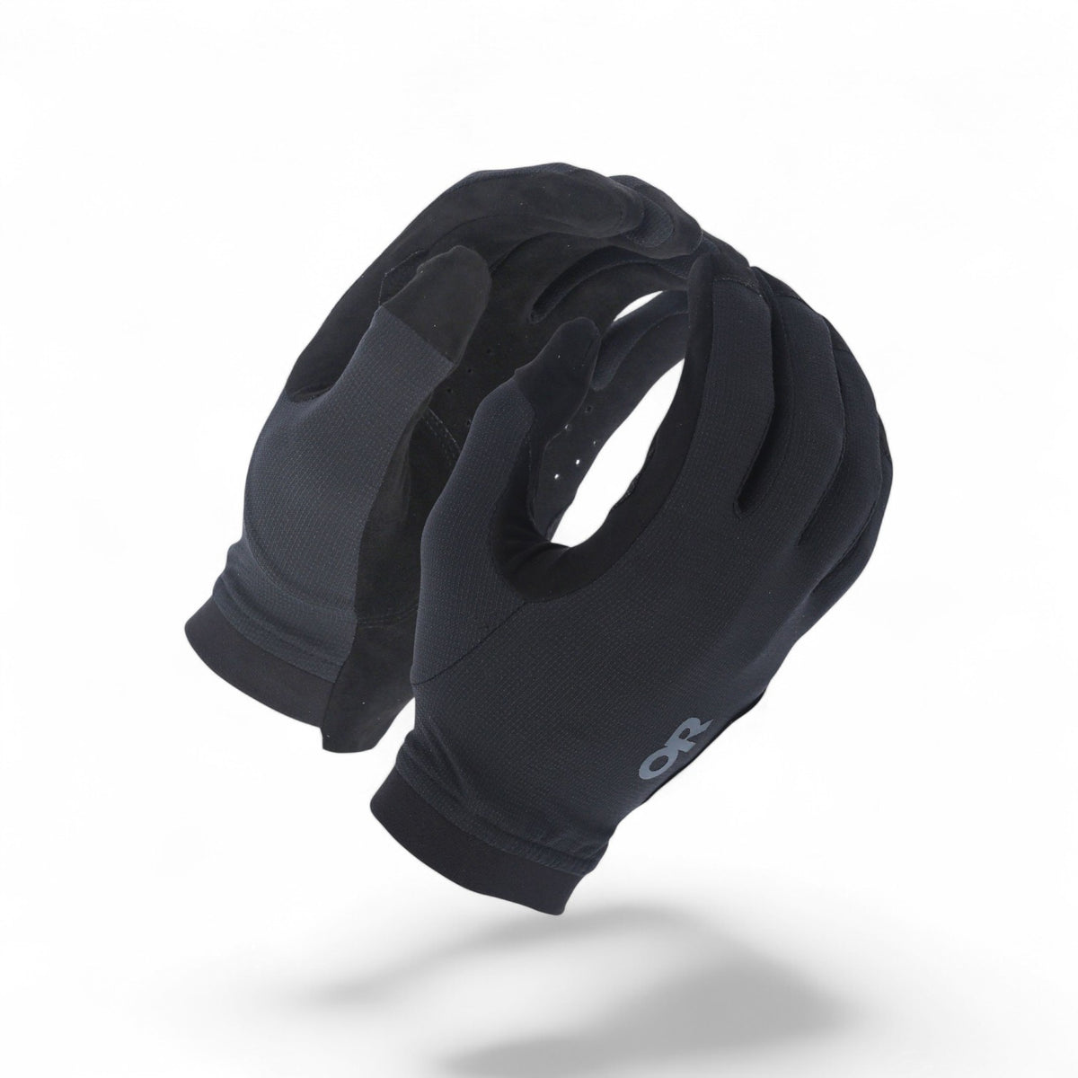 Adversary Force Outdoor Research Ironsight II LT black tactical shooting gloves with perforated synthetic palms