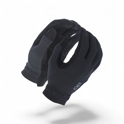 Adversary Force Outdoor Research Ironsight II LT black tactical shooting gloves with perforated synthetic palms