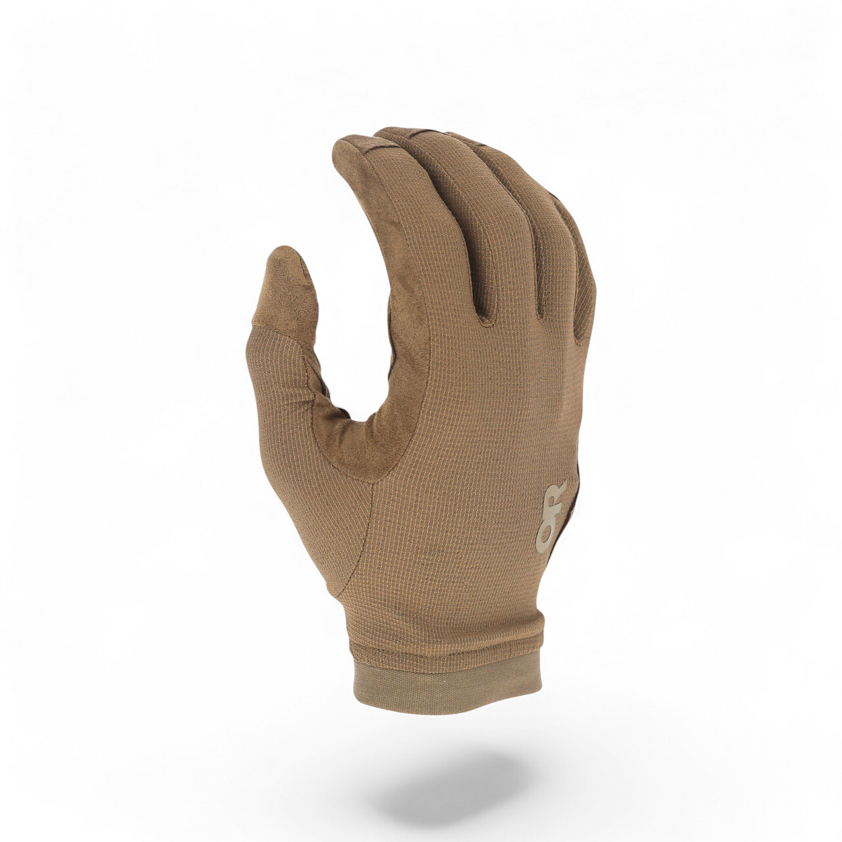 Adversary Force Outdoor Research Ironsight II LT tactical gloves in coyote brown with breathable elastic back