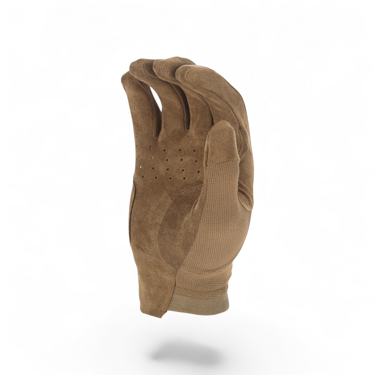 Adversary Force Outdoor Research Ironsight II LT tactical gloves in coyote brown with perforated synthetic leather palm