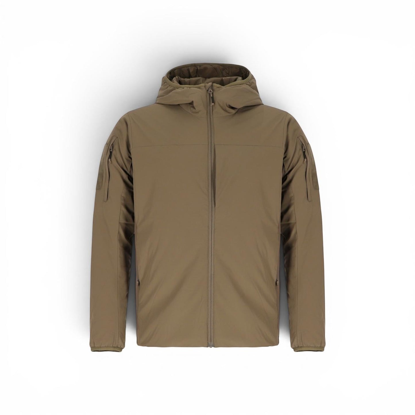 Adversary Force Kapuzenjacke "Insulated" Level 4 in Khaki, multifunktionale Isolationsjacke mit PrimaLoft®-Wattierung, wasserabweisend und atmungsaktiv.