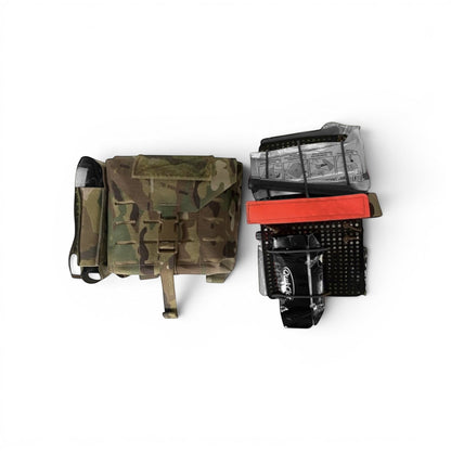 Adversary Force L4 Large IFAK in Multicam mit medizinischem Inhalt, modularem Innenaufbau und Tourniquet-Tasche.