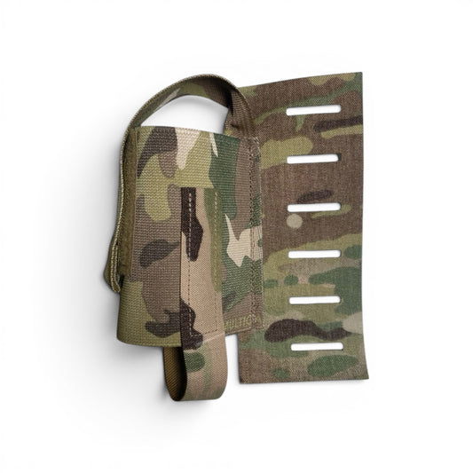 Adversary Force L4 MOLLE Smoke und Granatentasche in Multicam mit elastischem Korpus und verstaubarer Klettlasche