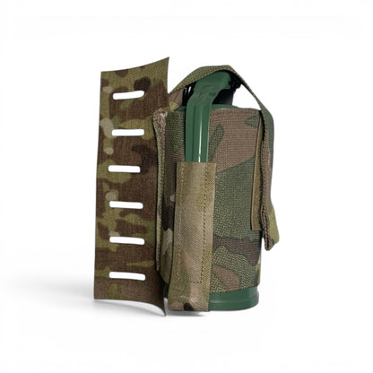 Adversary Force L4 MOLLE Smoke und Granatentasche in Multicam mit elastischem Korpus und verstaubarer Klettlasche