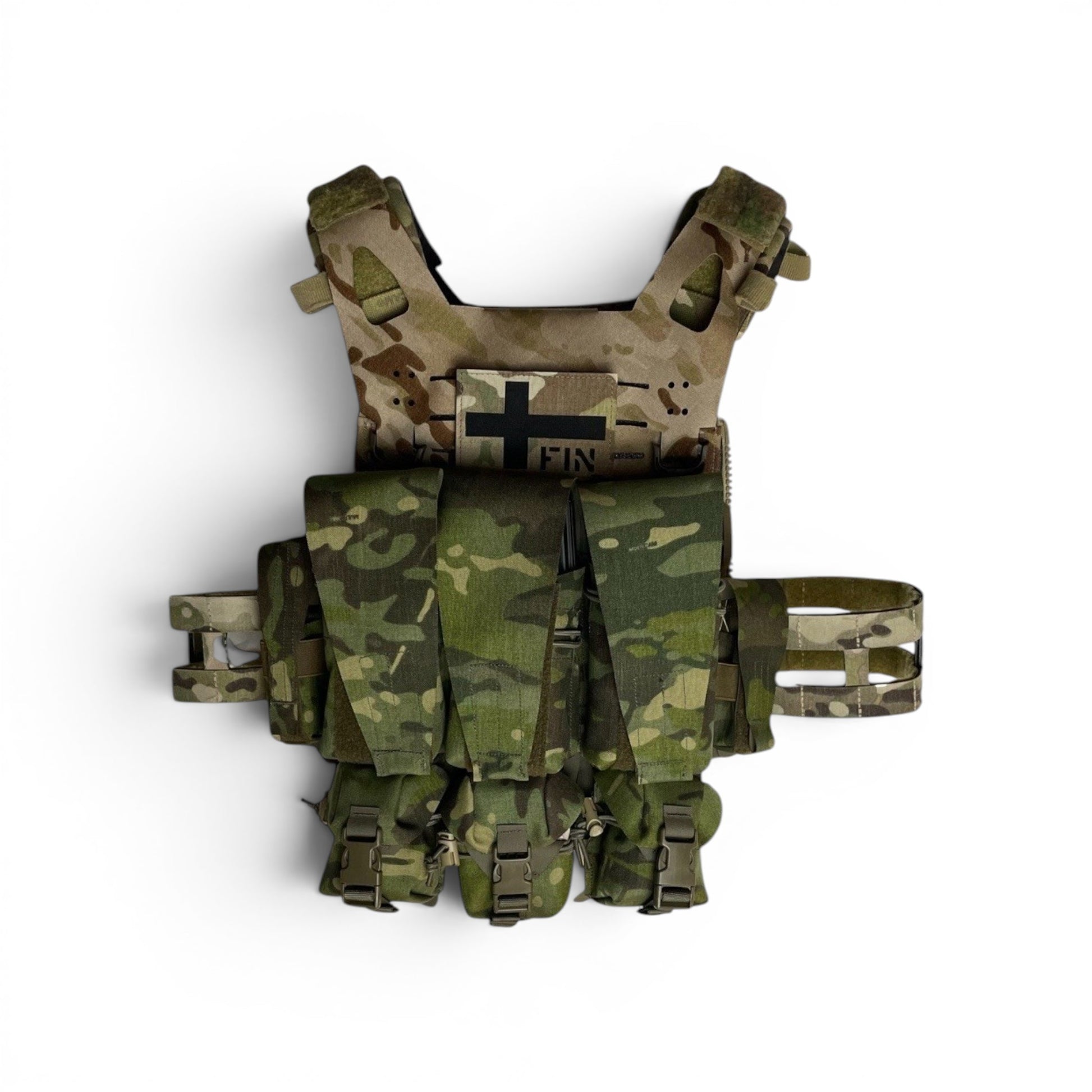 Adversary Force L4 PUZZLE Klettmodul in Multicam Tarnmuster mit MOLLE-Hakenklettfläche für taktische Plattenträger