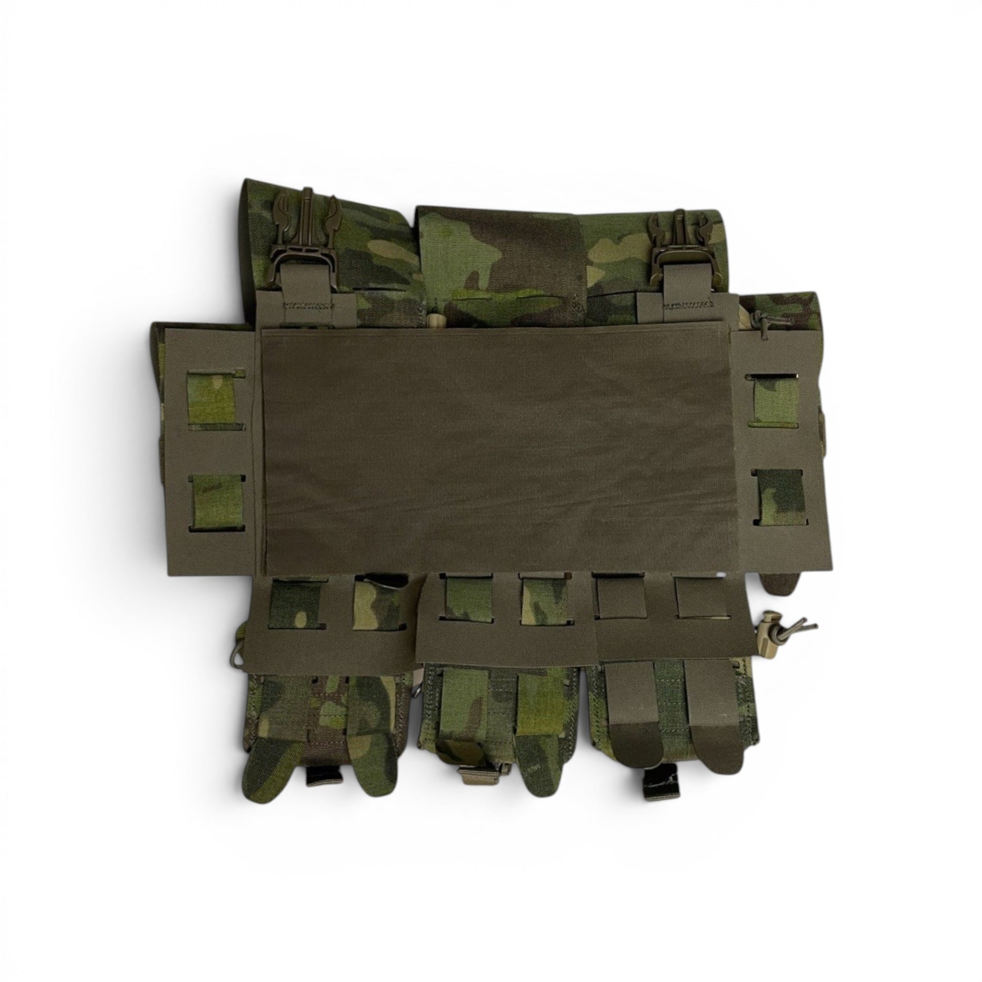 Adversary Force L4 PUZZLE Klettmodul mit 6 Spalten MOLLE-Hakenklettfläche in Camouflage für taktische Ausrüstung