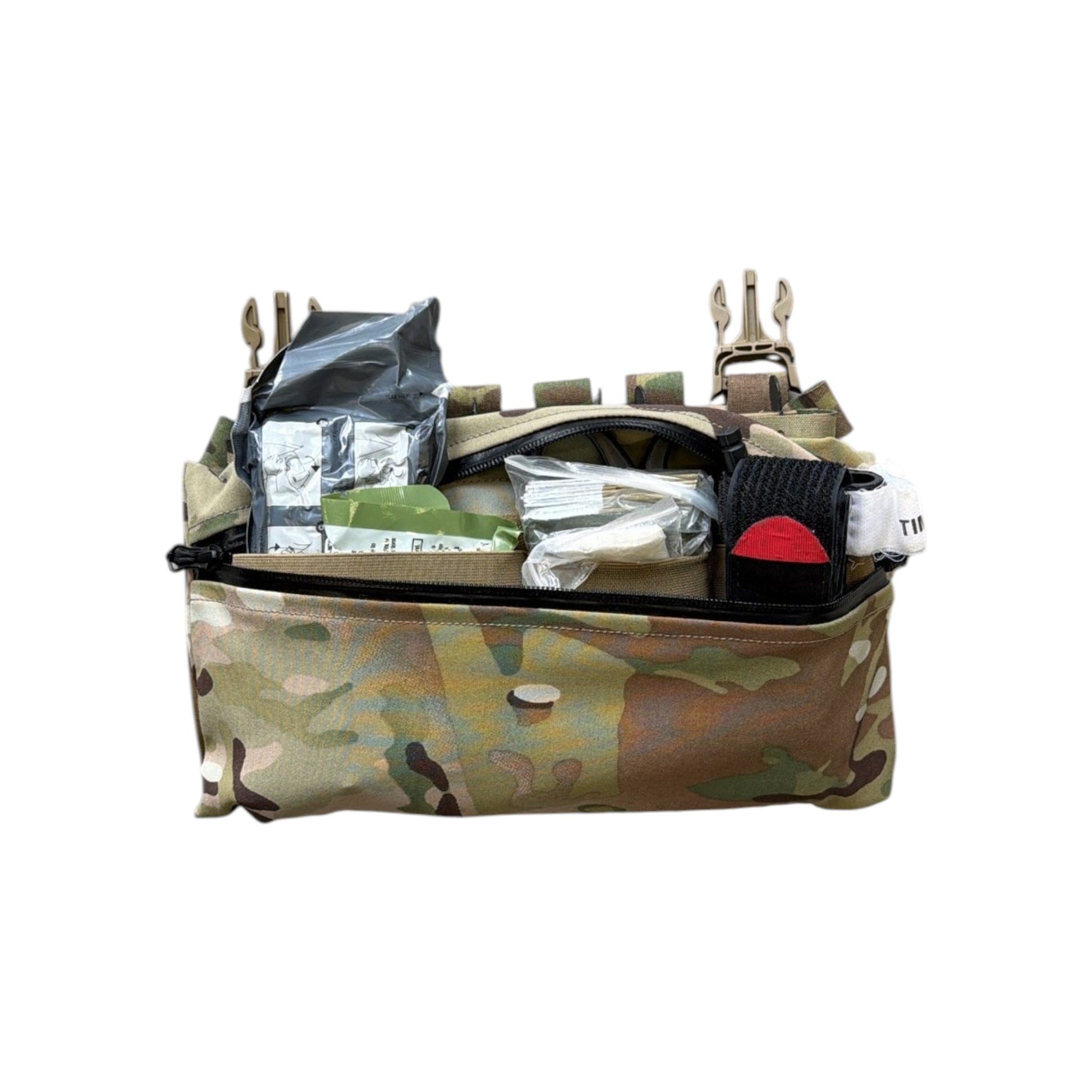 Adversary Force L4 Wide XXS GP Mehrzwecktasche in Multicam mit medizinischer Ausrüstung und Reißverschluss