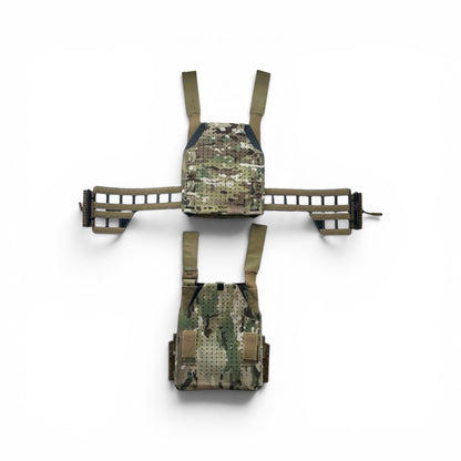 Adversary Force Maritime L4PC Plattenträger in Multicam mit Laser-Cut-Design, modularem Cummerbund und Evac-Mechanismus