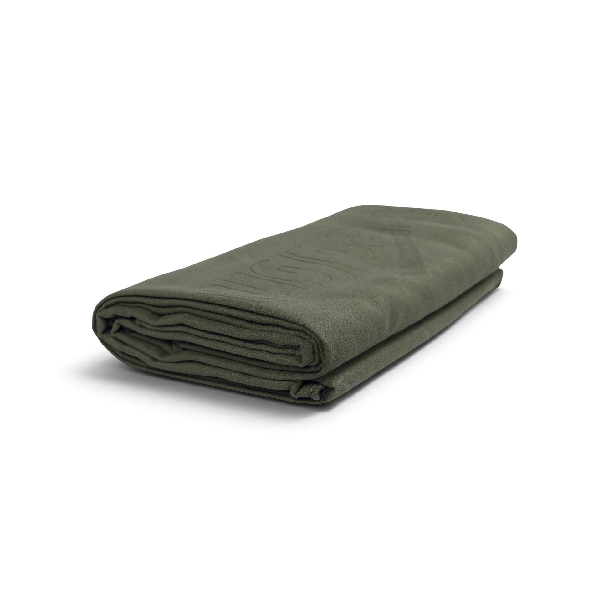 Adversary Force olive green Snugpak Head to Toe microfiber towel folded neatly on a white background