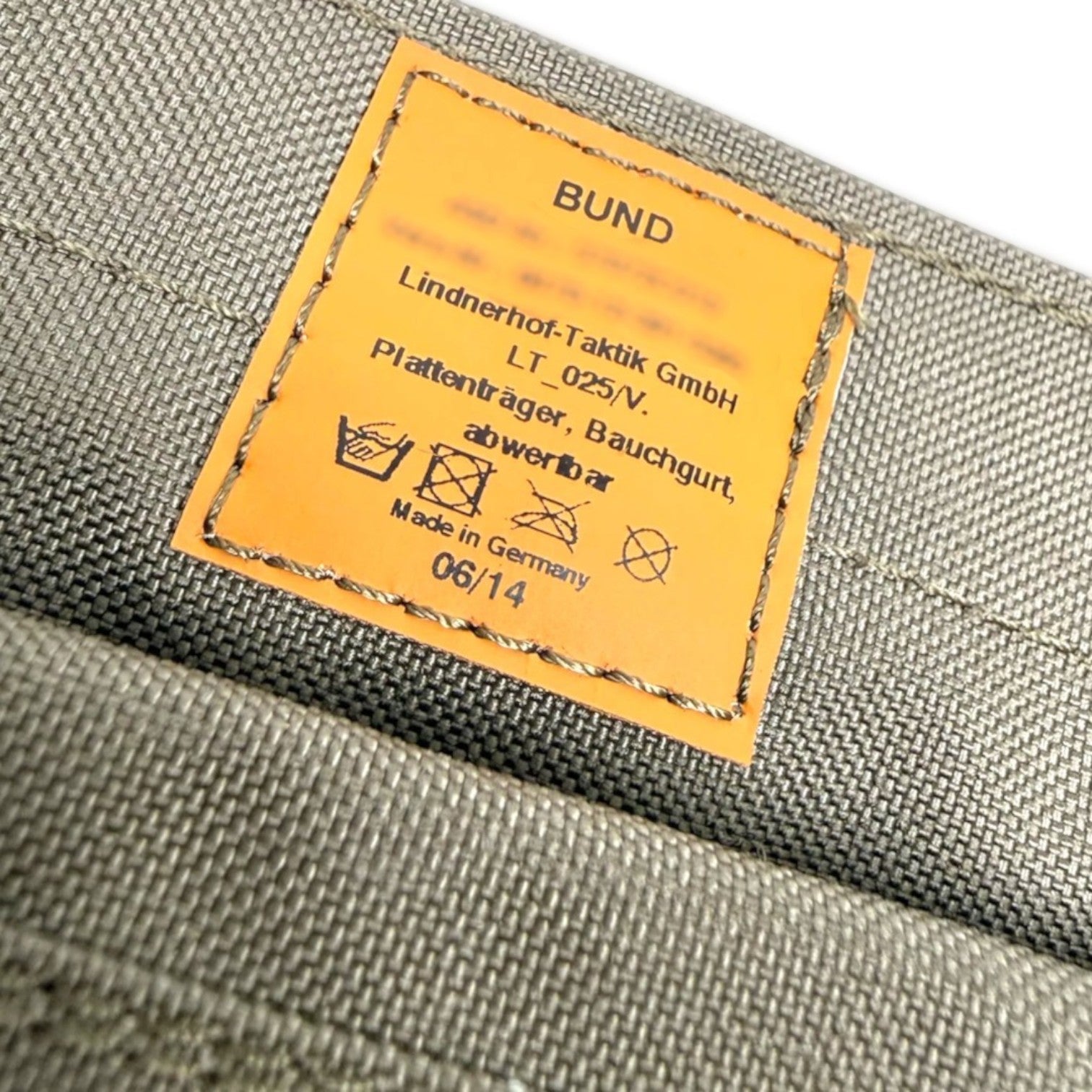 Adversary Force Lindnerhof-Taktik Plattenträger Gen. V Abwurf Upgrade Kit Etikett in Stone Grey aus 500D Cordura
