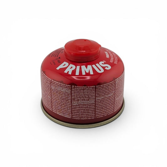 Adversary Force Primus Power Gas 100g Gaskartusche in Rot mit Schraubventil für Outdoor-Kocher
