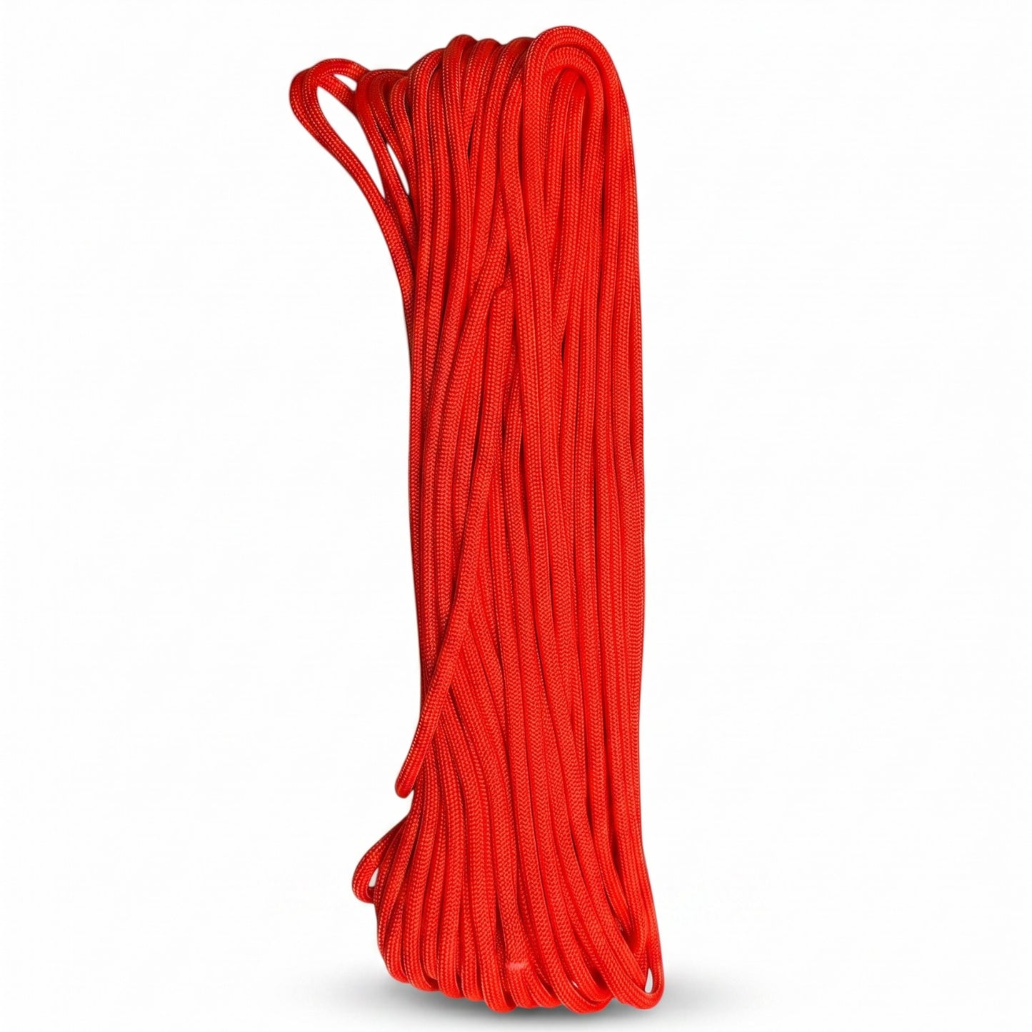 Rote Adversary Force US Fallschirmleine aus Nylon, 15 Meter lang, ideal für Camping, Bushcraft und Outdoor-Ausrüstung.
