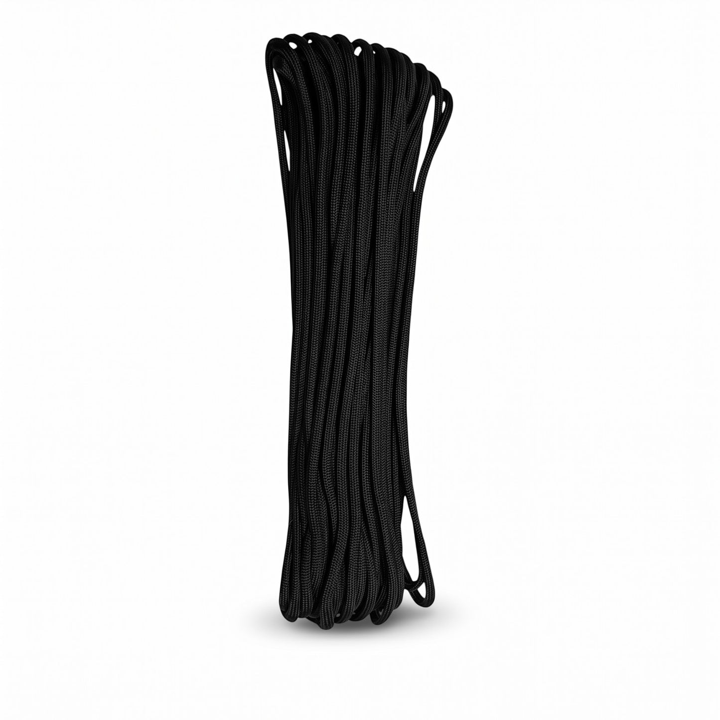 Adversary Force schwarze US Fallschirmleine aus robustem Nylon, 15 Meter lang für Outdoor, Camping und Bushcraft.