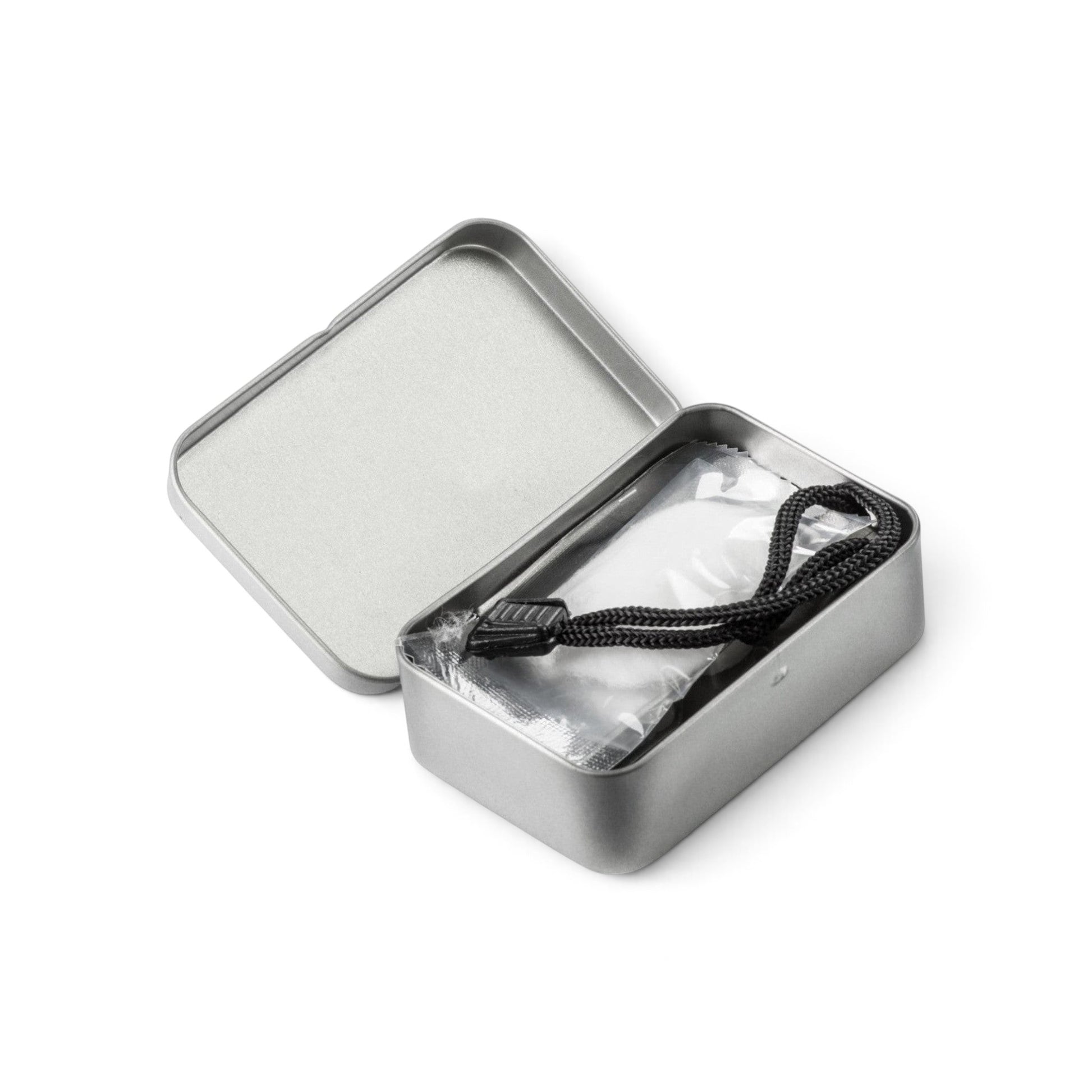 Adversary Force Helikon Scout Mk2 ferrocerium fire starter set in a metal tin with tinder and fuel