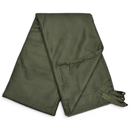 Adversary Force Skarpo IRR Multifunktionsnetz in RAL7013 Olivbraun aus leichtem Polyester-Mesh für taktische Tarnung