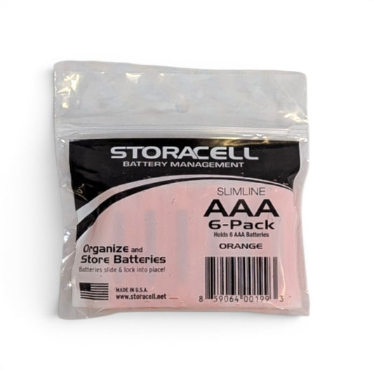 Adversary Force Storacell Slimline AAA 6-Pack Batteriemagazin in Orange in der Originalverpackung