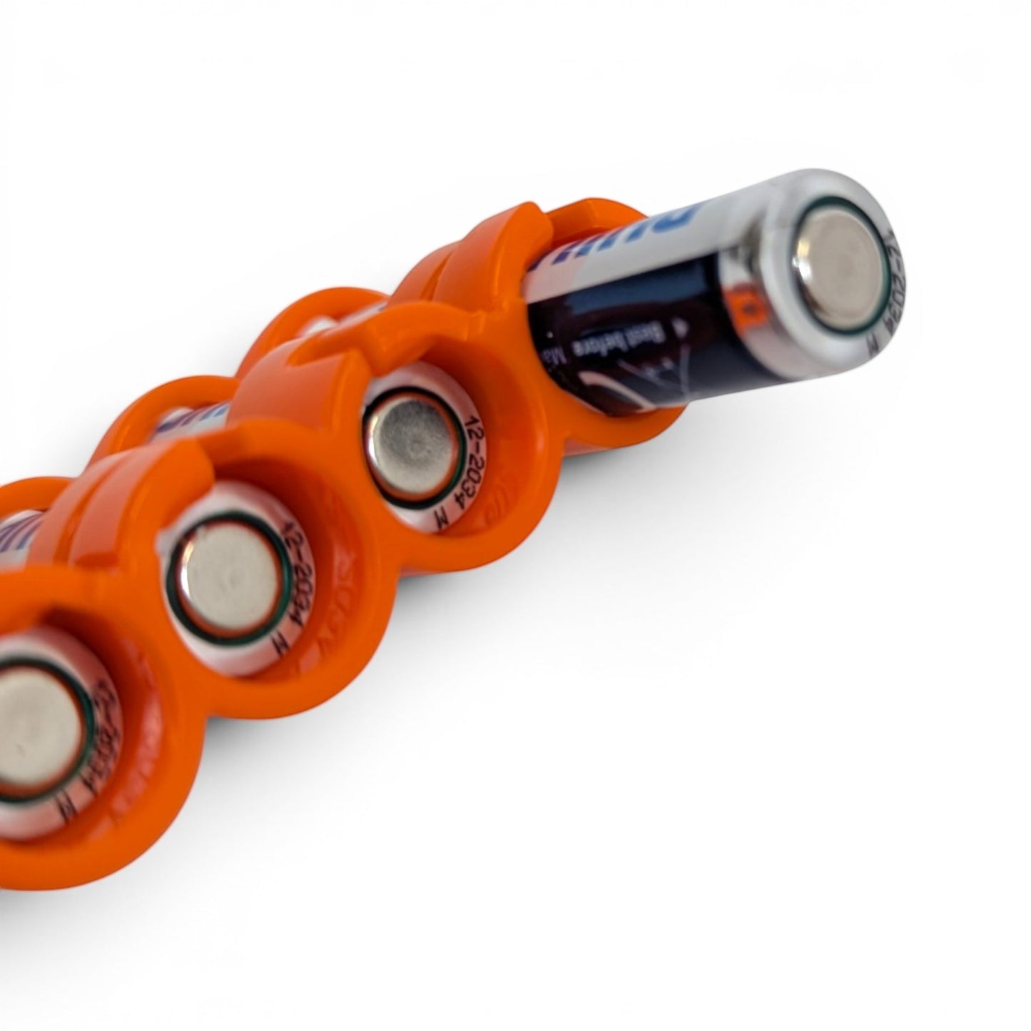 Adversary Force Storacell Slimline AAA Batteriemagazin in Orange für 6 Batterien aus robustem Kunststoff