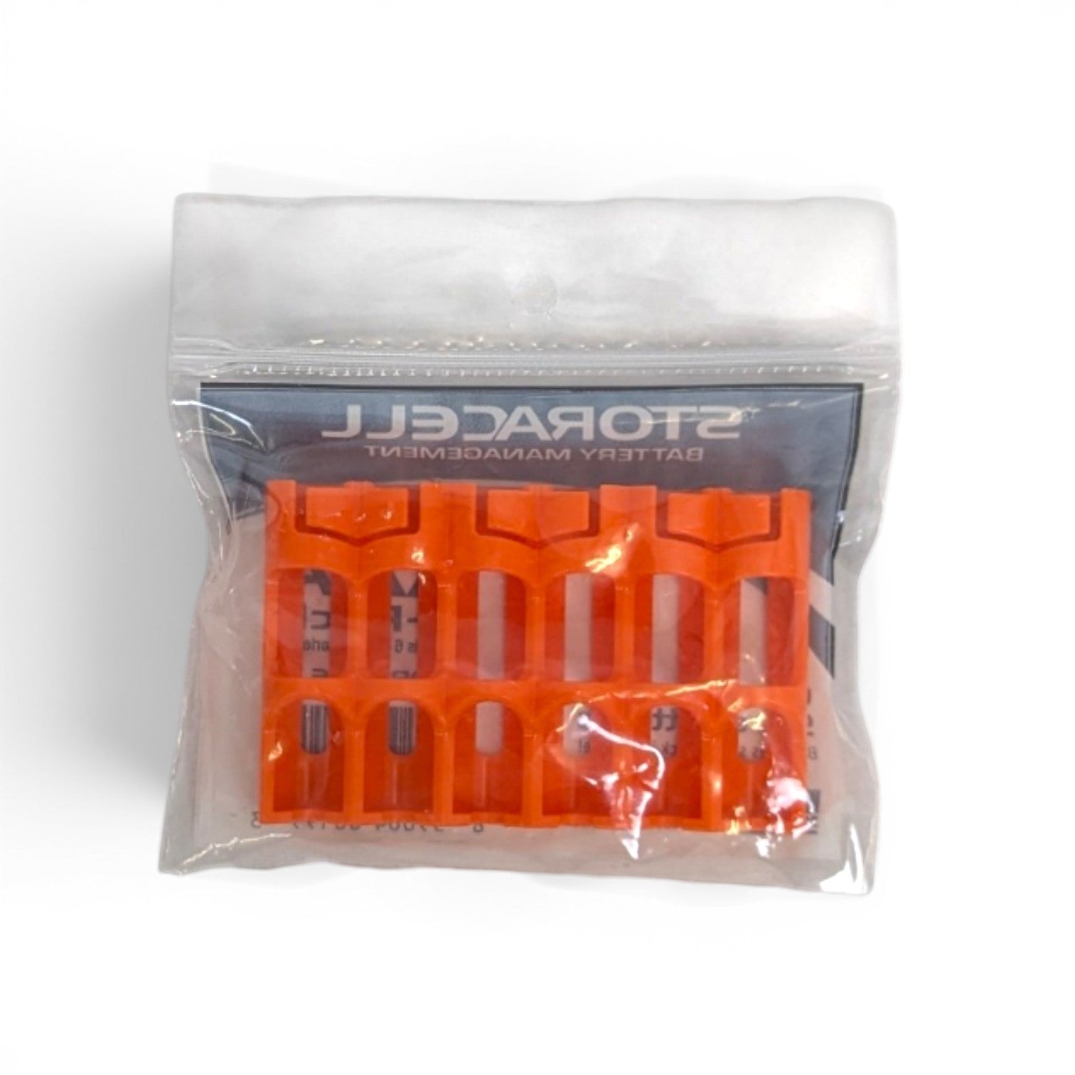 Adversary Force Storacell Slimline AAA Batteriemagazin für 6 Batterien aus orangefarbenem Kunststoff in Verpackung