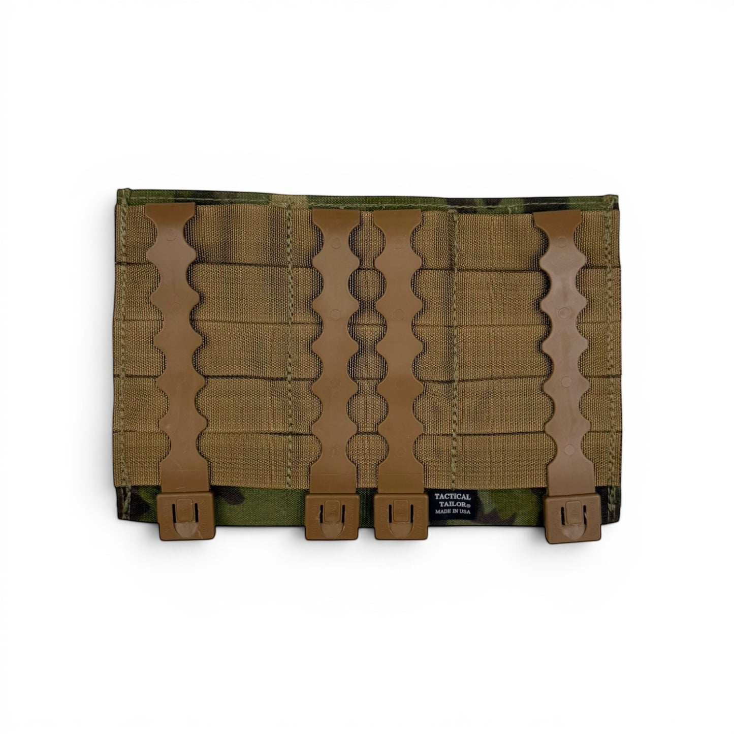 Adversary Force Tactical Tailor Fight Light 5.56 Triple Mag Panel in Multicam mit braunen MALICE CLIPS