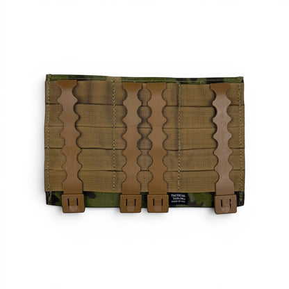 Adversary Force Tactical Tailor Fight Light 5.56 Triple Mag Panel in Multicam mit braunen MALICE CLIPS
