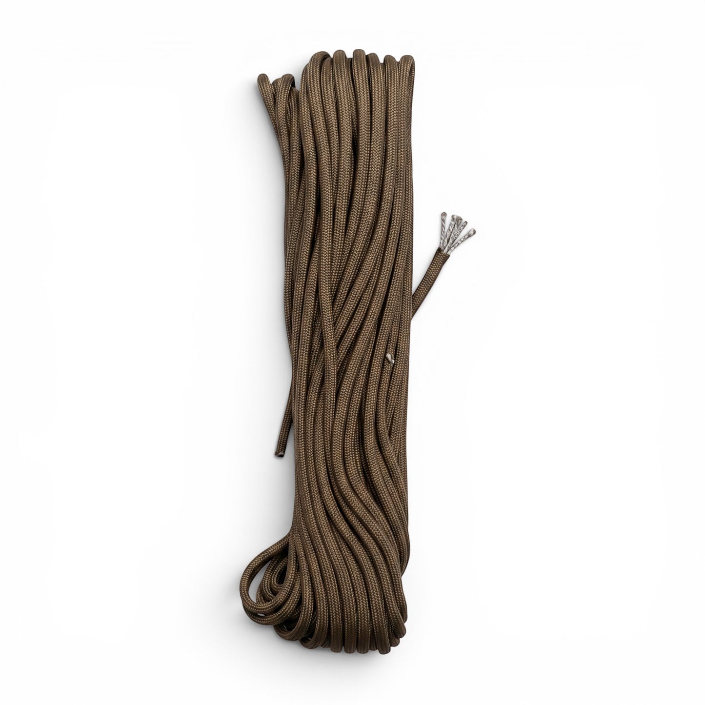 Adversary Force US Fallschirmleine in Braun aus robustem Nylon, ideal für Bushcraft, Camping und taktische Einsätze.