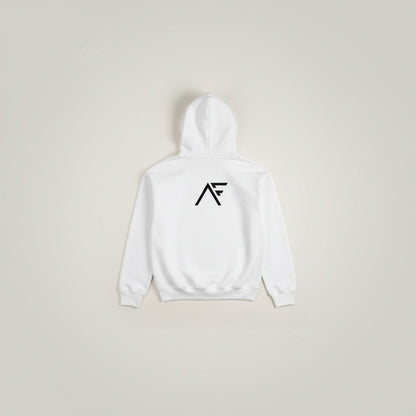 Adversary Force weißer Kapuzenpullover aus Baumwollmischung mit Logo-Print auf der Rückseite
