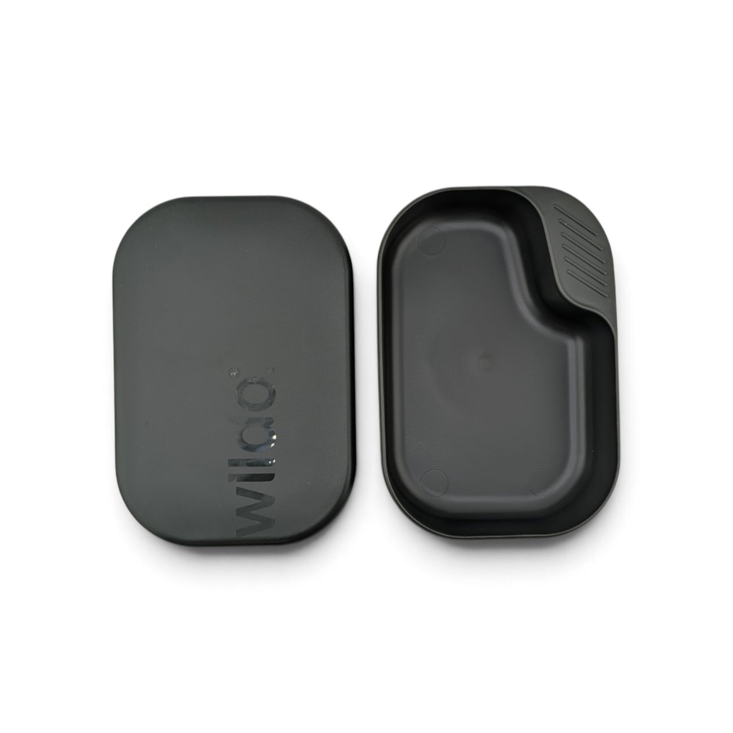 Adversary Force Wildo Camp-A-Box 2-piece black BPA-free polypropylene camping mess kit with lid and plate