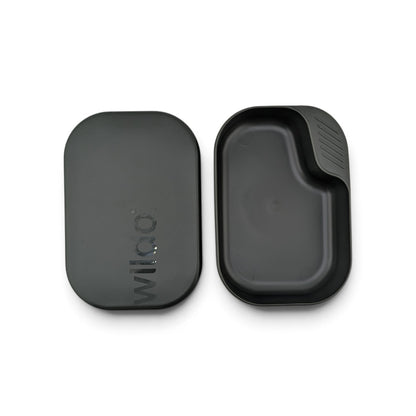 Adversary Force Wildo Camp-A-Box 2-piece black BPA-free polypropylene camping mess kit with lid and plate