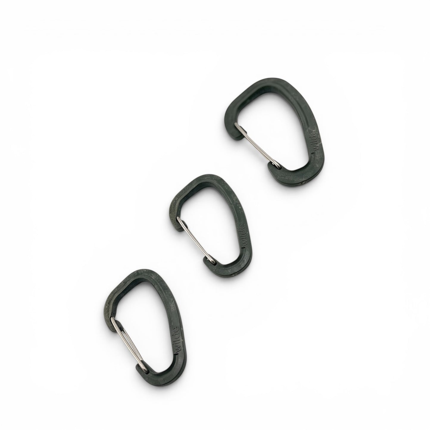 WILDO Accessory Carabiner Set von Adversary Force aus robustem Kunststoff mit Edelstahl-Drücker für Outdoor-Ausrüstung